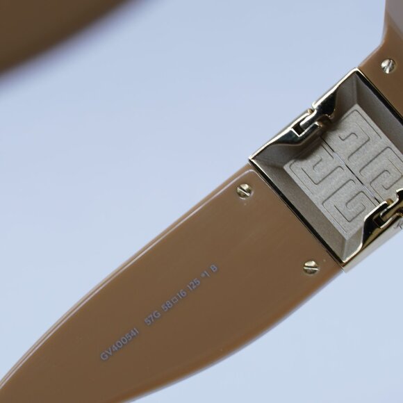 🕶️ New Givenchy GV40054I 57G Sunglasses - Shiny Beige Frame - Picture 7 of 11